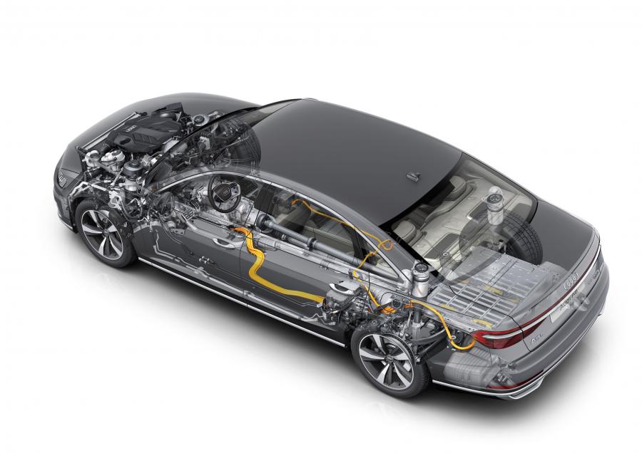 Схема Audi A8 L 60 TFSI e Quattro 2019 года  (WW) (фото 14 из 61)